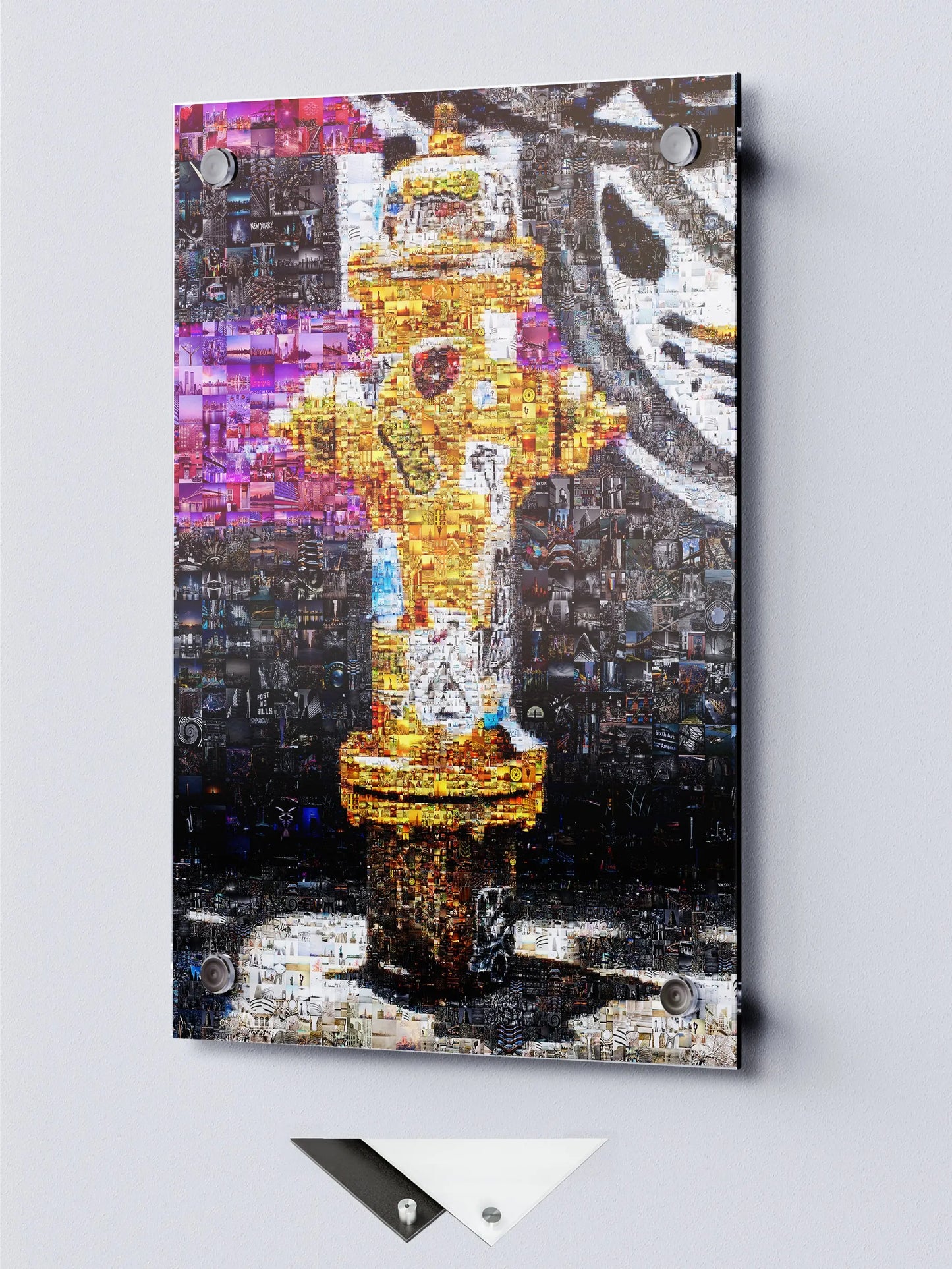 Stunning Mosaic Art of a Fire Hydrant – Unique Urban Decor for Home or Office AtelierMosaics