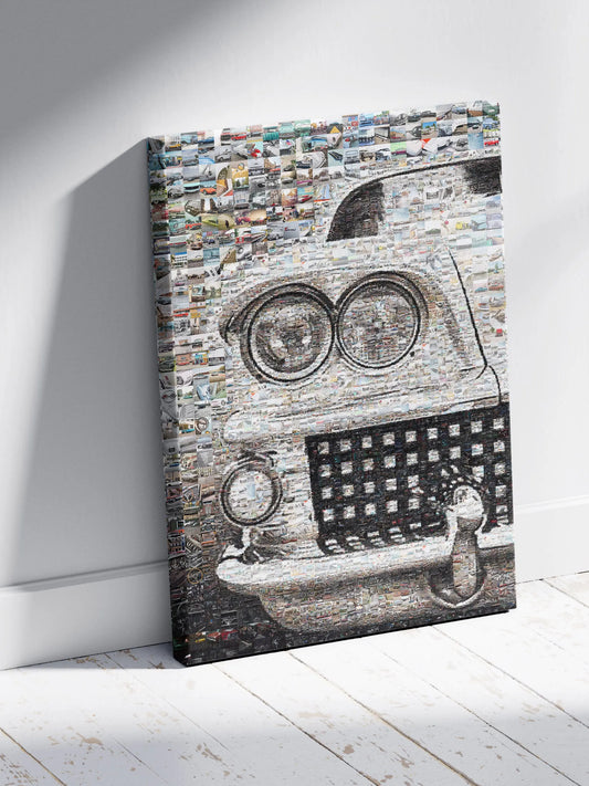 Vintage Car Mosaic Artwork - Unique Automotive Wall Art for Car Enthusiasts AtelierMosaics