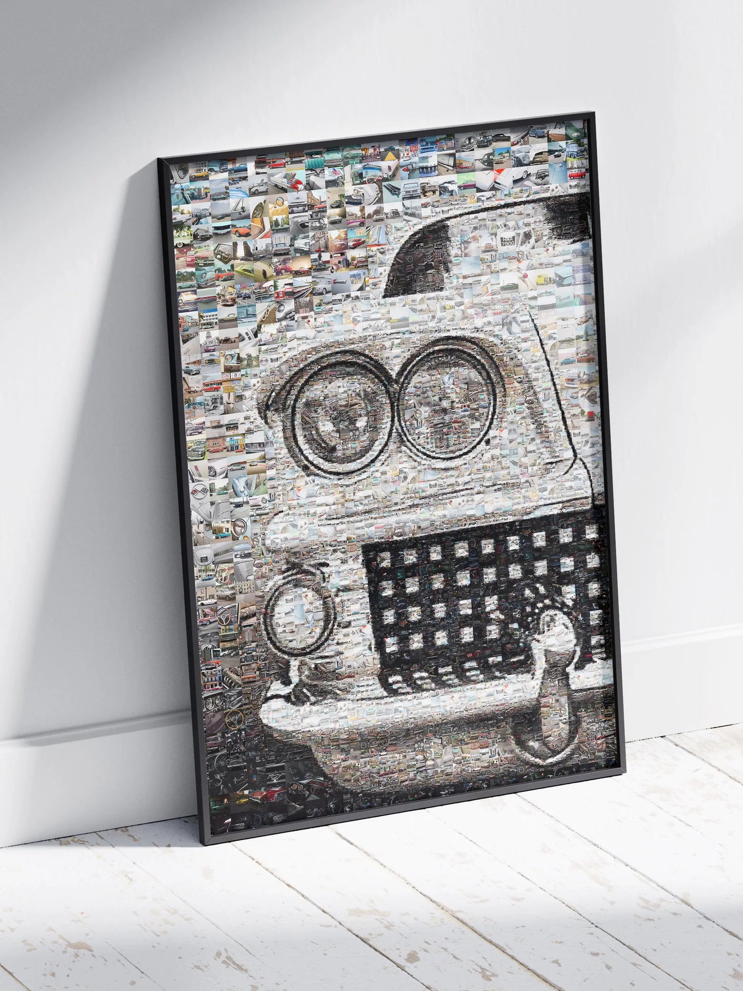 Vintage Car Mosaic Artwork - Unique Automotive Wall Art for Car Enthusiasts AtelierMosaics