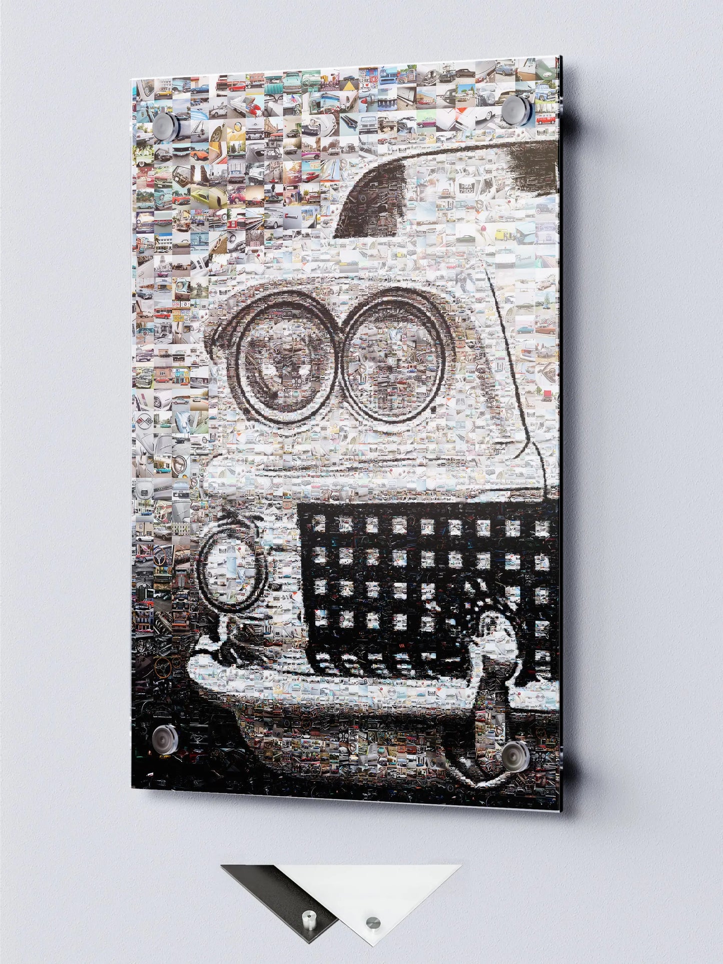 Vintage Car Mosaic Artwork - Unique Automotive Wall Art for Car Enthusiasts AtelierMosaics
