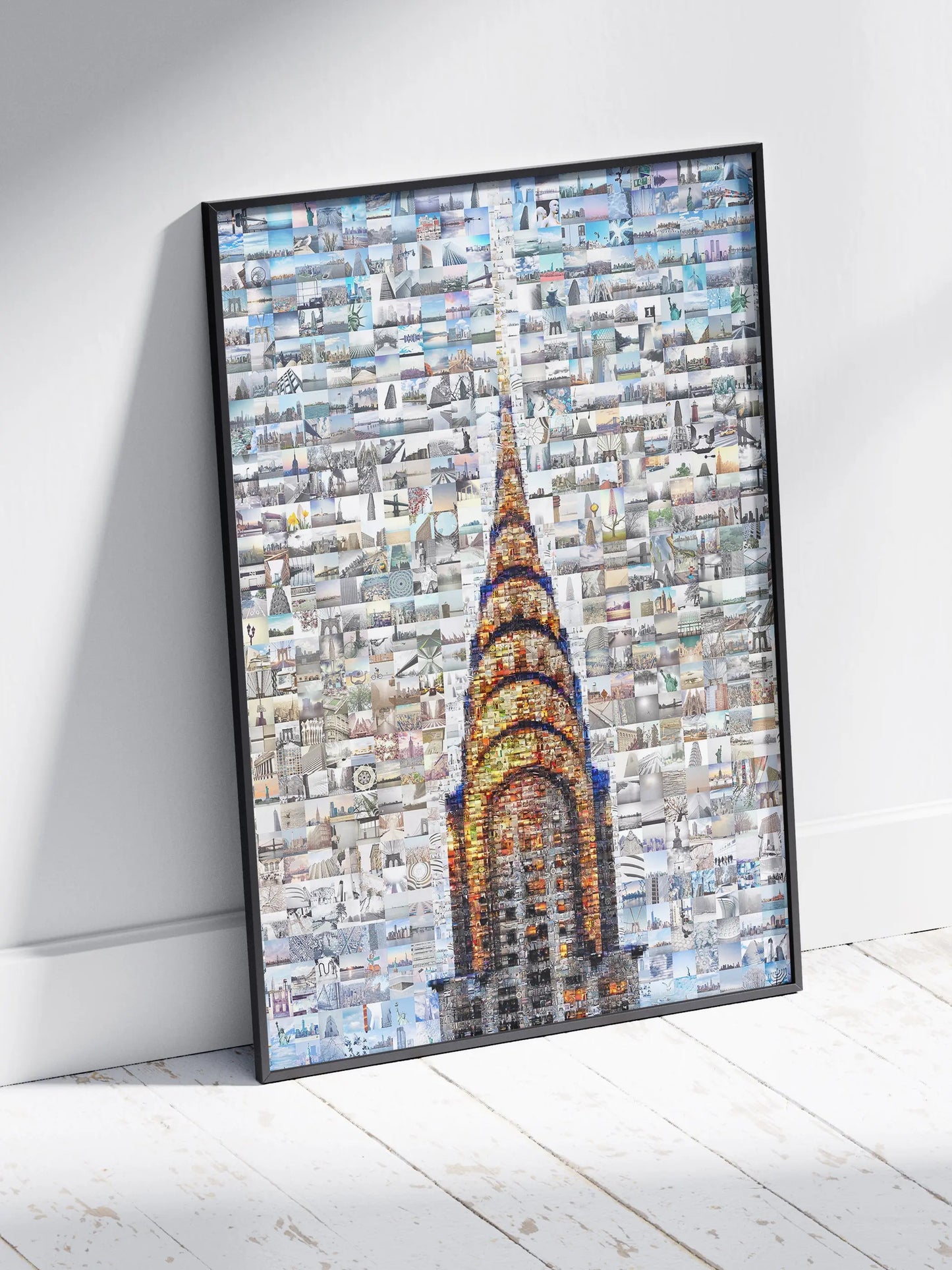 Stunning Chrysler Building Mosaic Art - Unique Urban Wall Decor for Modern Spaces AtelierMosaics