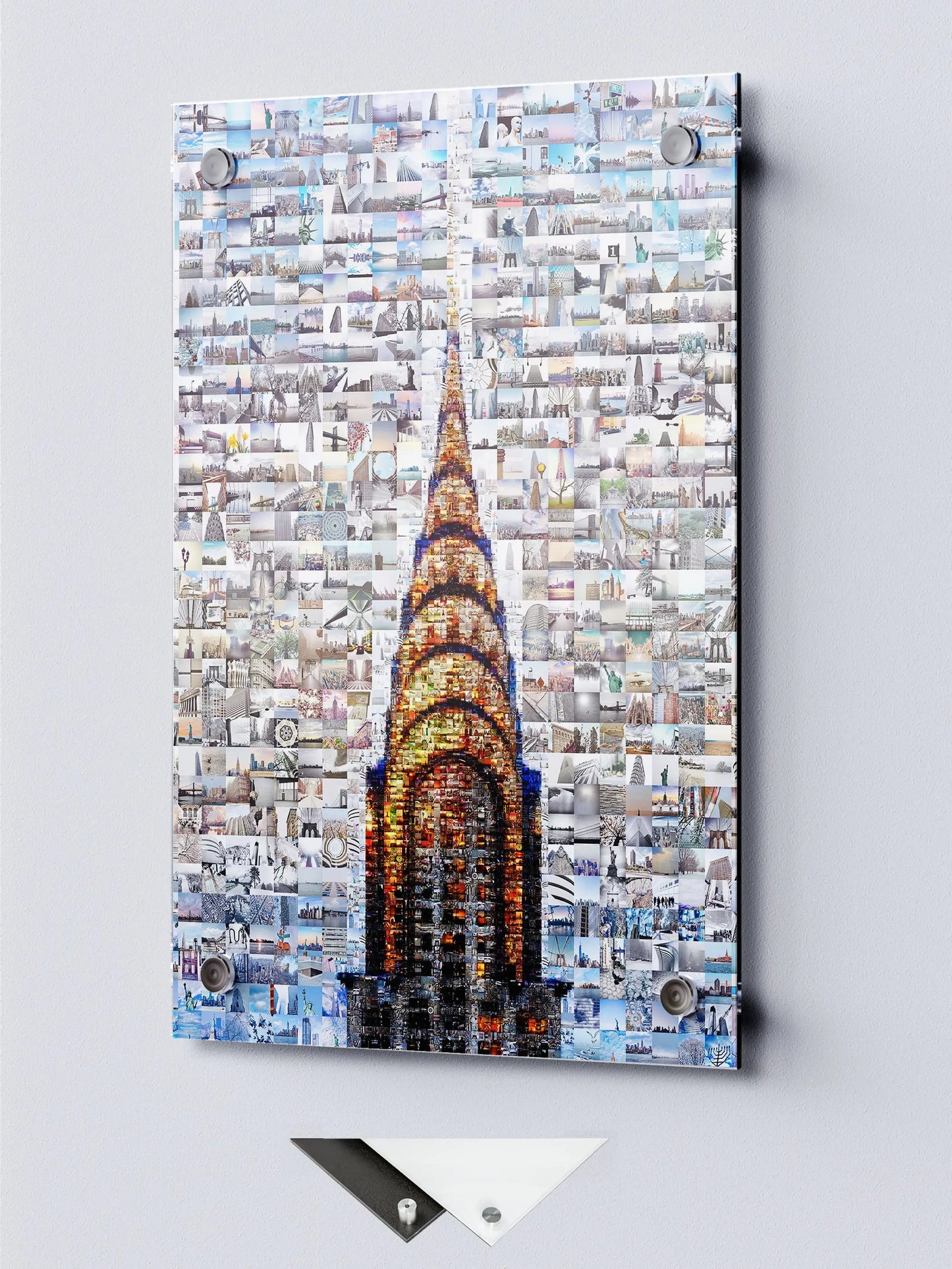 Stunning Chrysler Building Mosaic Art - Unique Urban Wall Decor for Modern Spaces AtelierMosaics