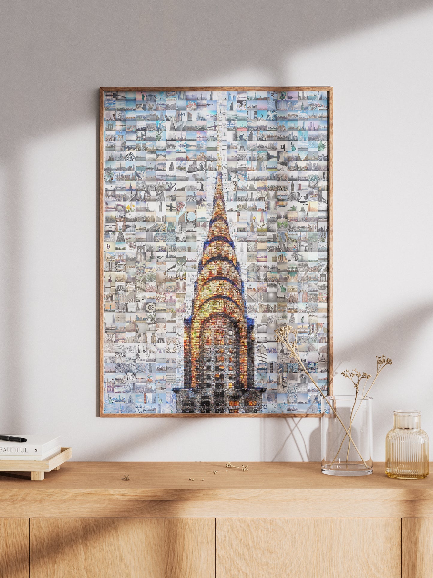 Stunning Chrysler Building Mosaic Art - Unique Urban Wall Decor for Modern Spaces AtelierMosaics