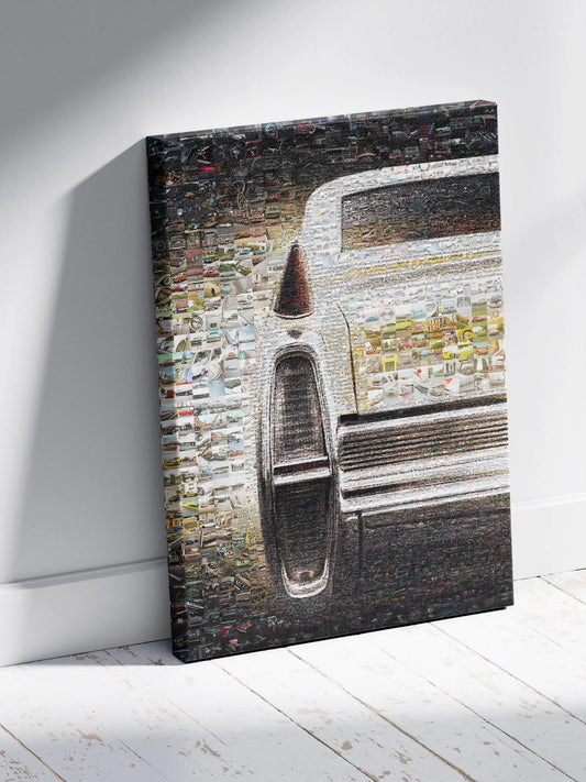Unique Vintage Car Mosaic Art - Perfect Wall Decor for Auto Enthusiasts and Collectors AtelierMosaics