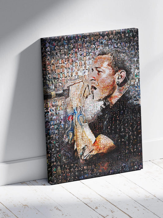 Chester Bennington Mosaic Artwork - Celebrating the Legacy of Linkin Park | Perfect for Music Fans AtelierMosaics
