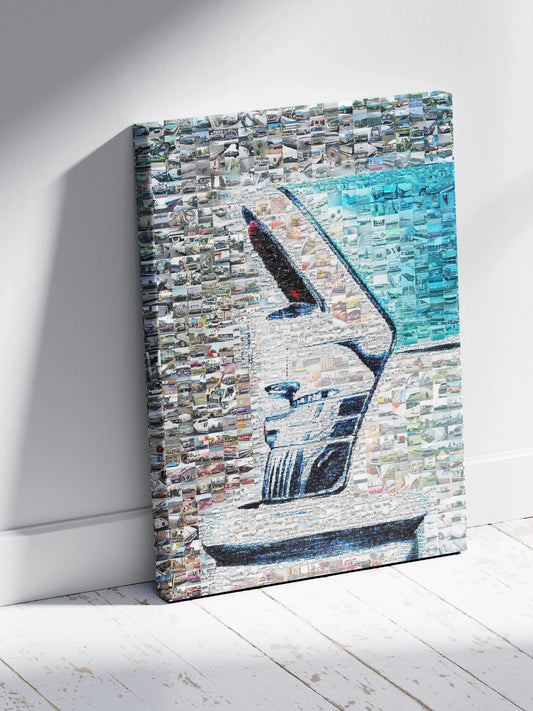 Stunning Automotive Mosaic Artwork - Unique Car-Themed Decor for Enthusiasts AtelierMosaics