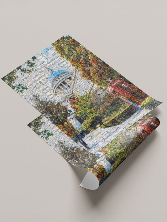 Stunning London Mosaic Art Print - Iconic Cityscapes & Landmarks - Perfect Wall Décor for Home or Office AtelierMosaics