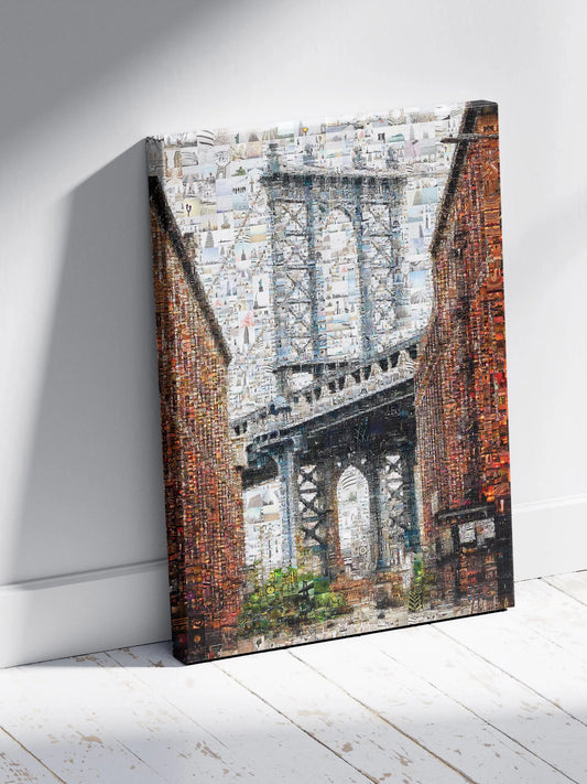 Stunning Brooklyn Bridge Mosaic Art - Unique Wall Decor for Home and Office AtelierMosaics
