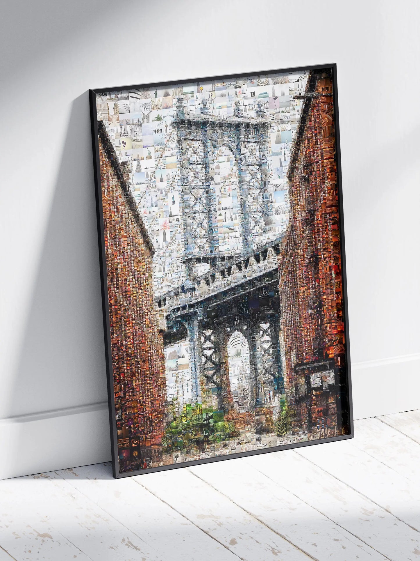 Stunning Brooklyn Bridge Mosaic Art - Unique Wall Decor for Home and Office AtelierMosaics