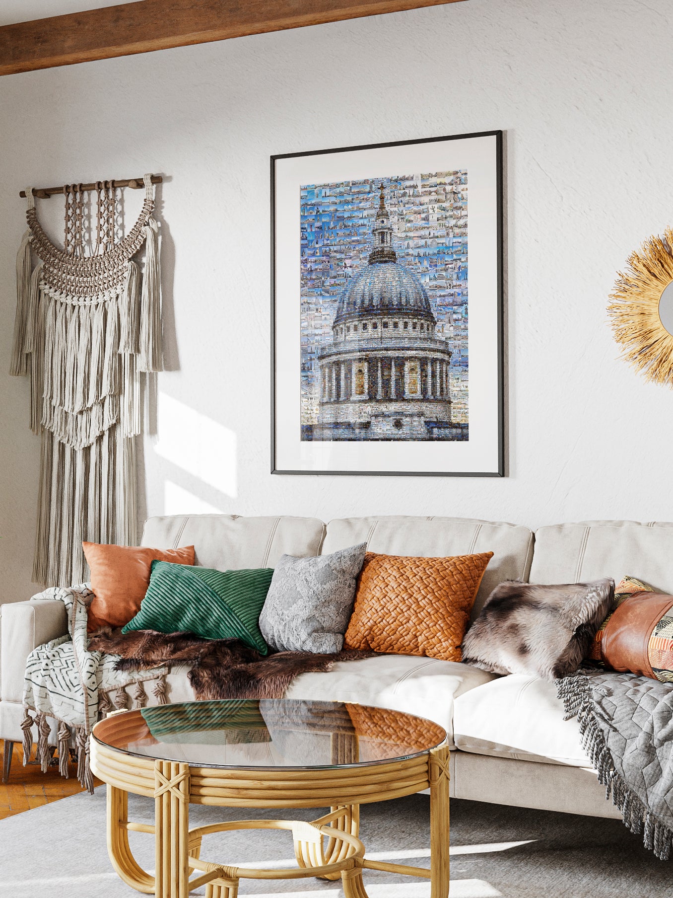 Stunning London Mosaic Artwork - Iconic St. Paul's Cathedral in Vibrant Detail AtelierMosaics