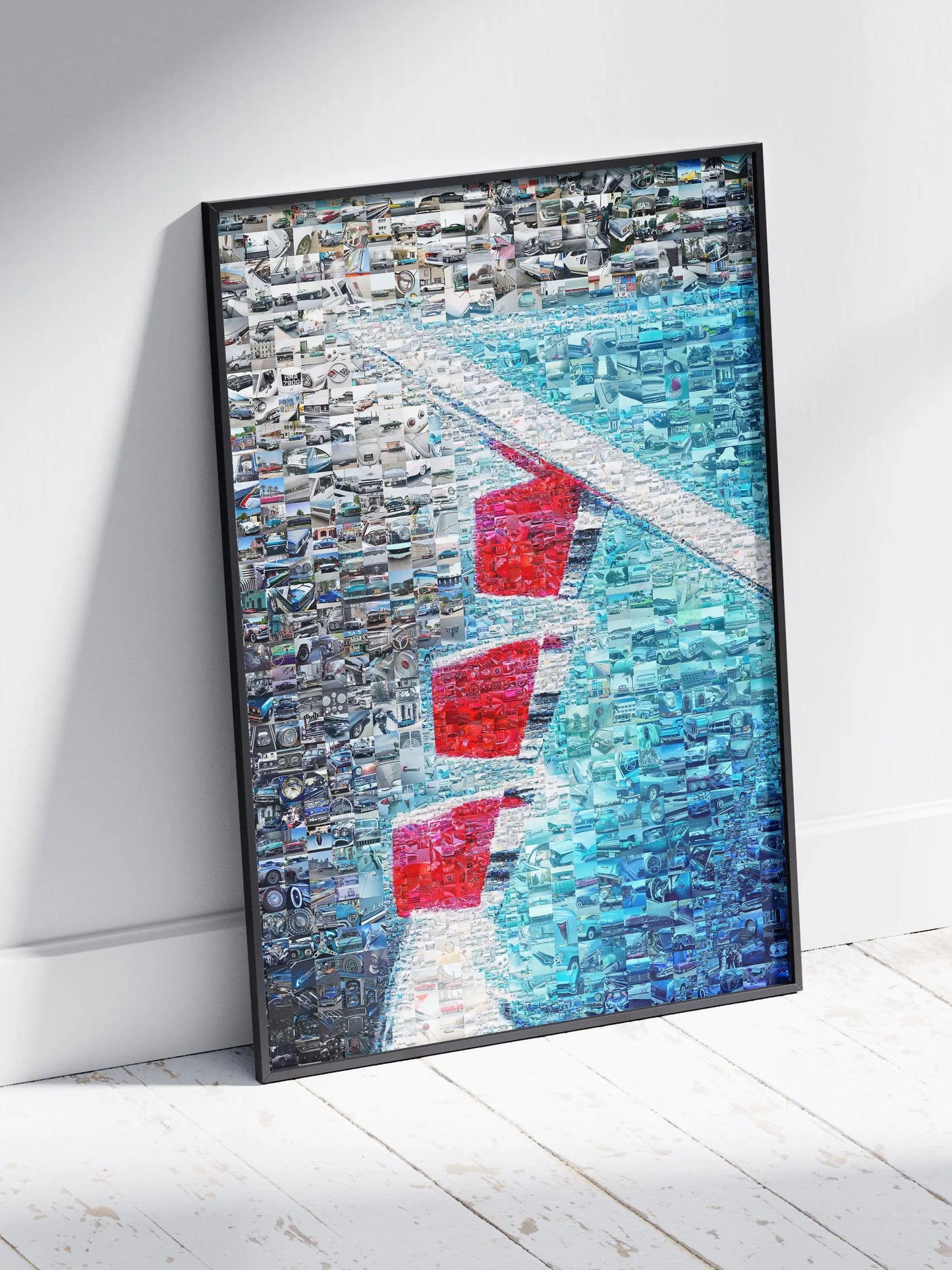 Stunning Automotive Mosaic Art - Unique Wall Décor for Car Enthusiasts and Art Lovers AtelierMosaics