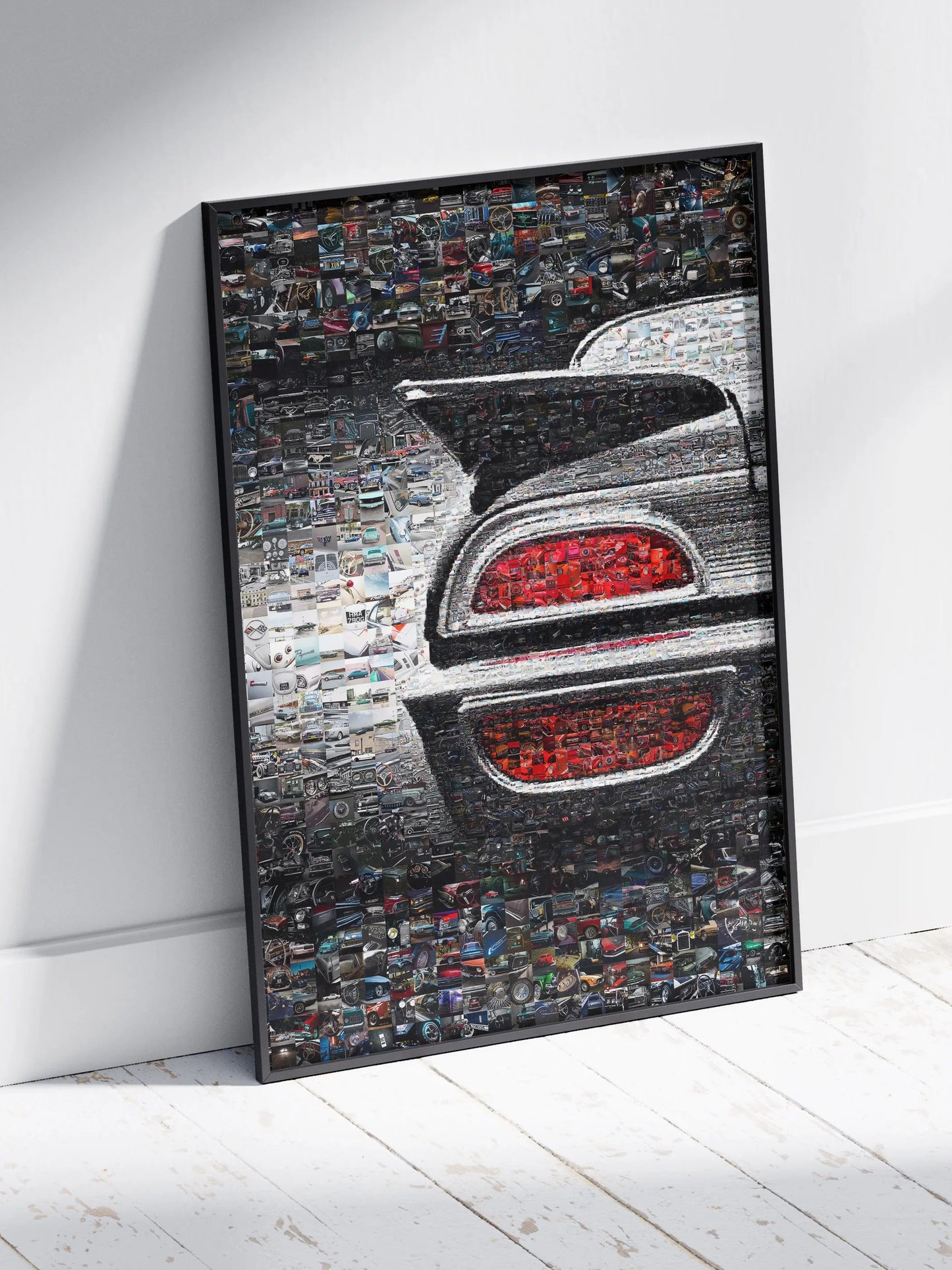 Stunning Car Mosaic Artwork - Unique Automotive Wall Decor for Car Lovers and Enthusiasts AtelierMosaics