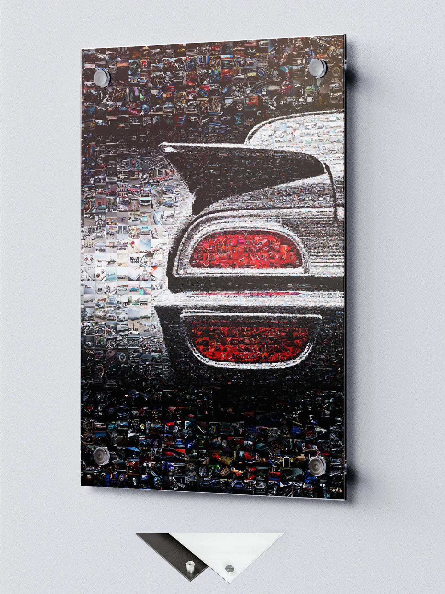 Stunning Car Mosaic Artwork - Unique Automotive Wall Decor for Car Lovers and Enthusiasts AtelierMosaics