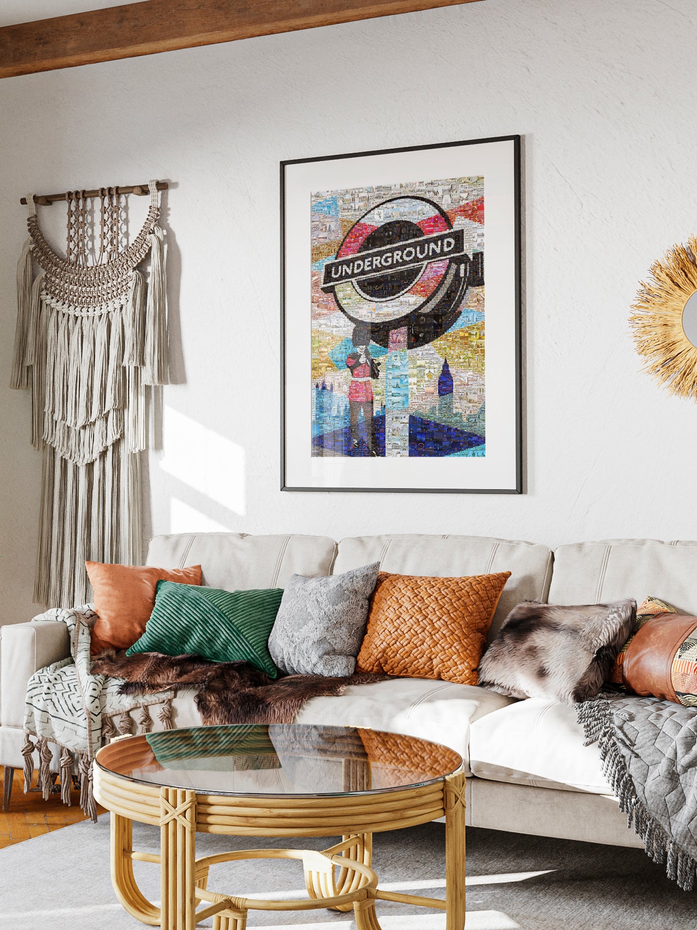 Stunning London Underground Mosaic Artwork | Unique Wall Decor for London Lovers AtelierMosaics