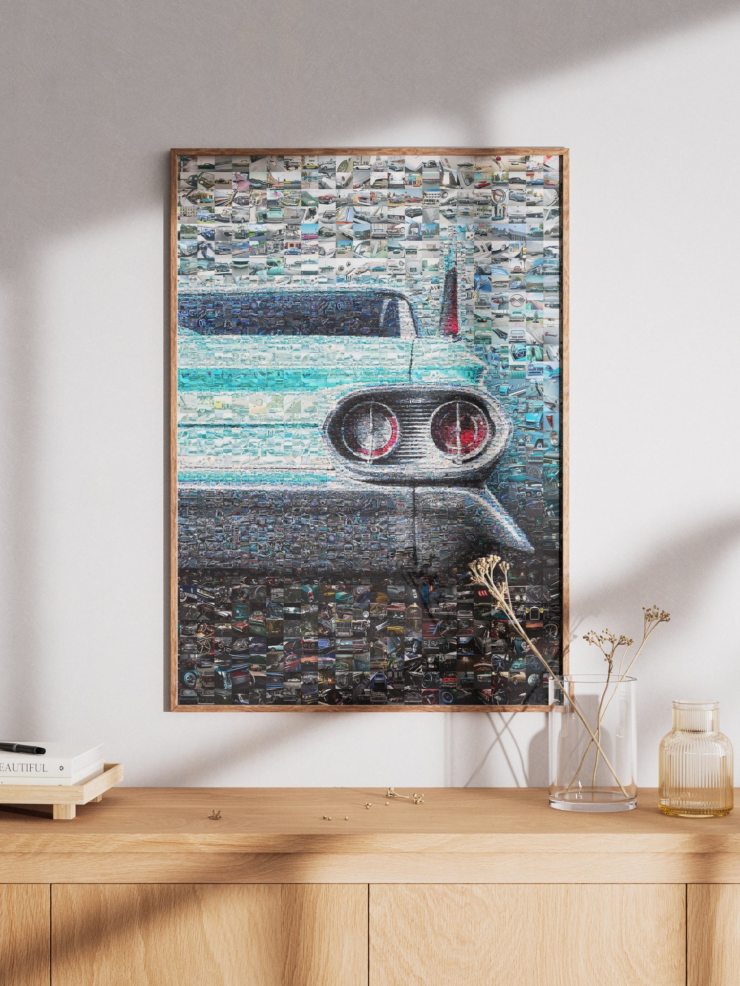 Stunning Mosaic Artwork of Classic Cars - Unique and Eye-Catching Car Decor for Auto Enthusiasts AtelierMosaics