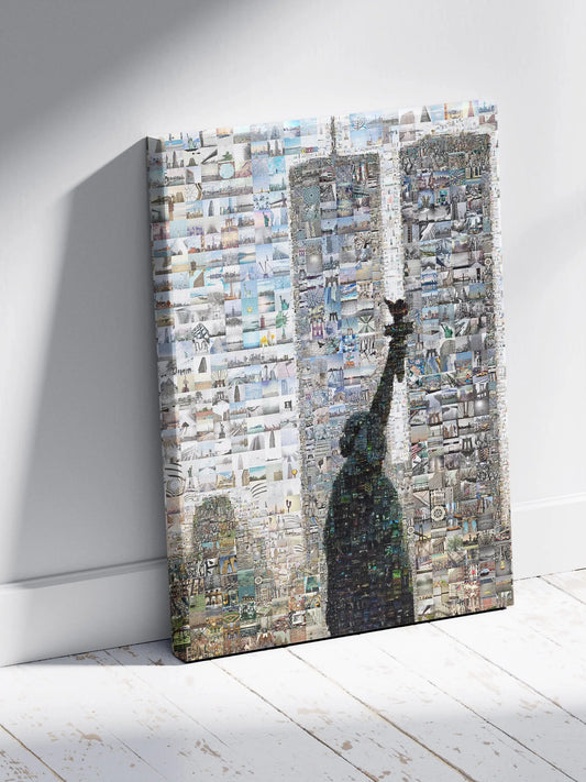 Stunning Mosaic Artwork of the Statue of Liberty & Iconic NYC Landmarks - Unique Wall Art for Home Decor AtelierMosaics
