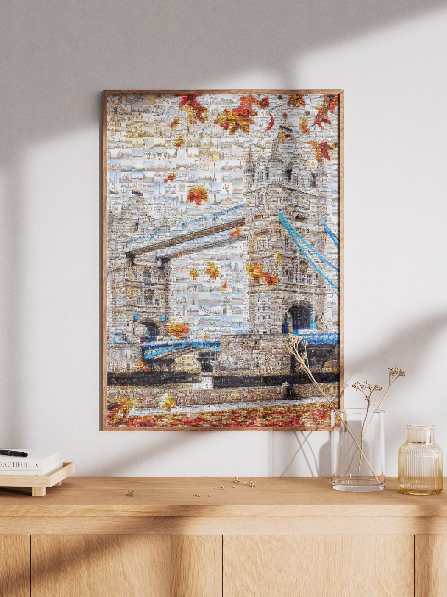 Stunning London Mosaic Artwork - Iconic Tower Bridge Featuring 100s of Images - Perfect Wall Decor AtelierMosaics