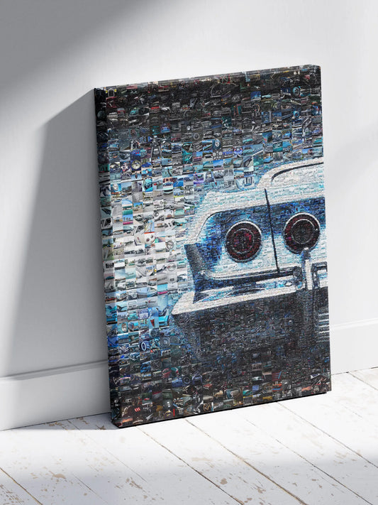 Stunning Automotive Mosaic Art - Unique Wall Decor for Car Enthusiasts, Perfect Gift for Gearheads AtelierMosaics