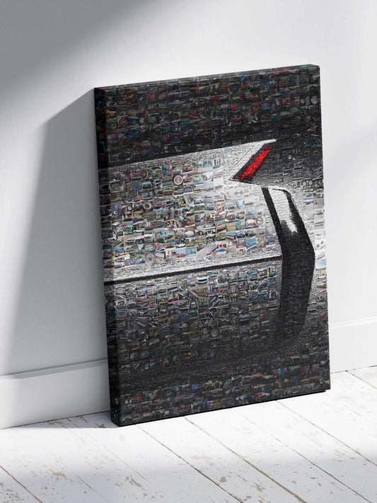 Stunning Automotive Mosaic Artwork: Classic Cars Collage for Car Enthusiasts and Decor Lovers AtelierMosaics