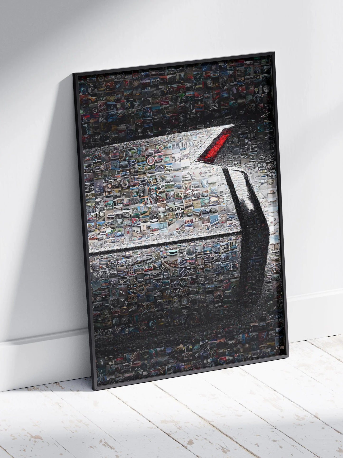 Stunning Automotive Mosaic Artwork: Classic Cars Collage for Car Enthusiasts and Decor Lovers AtelierMosaics