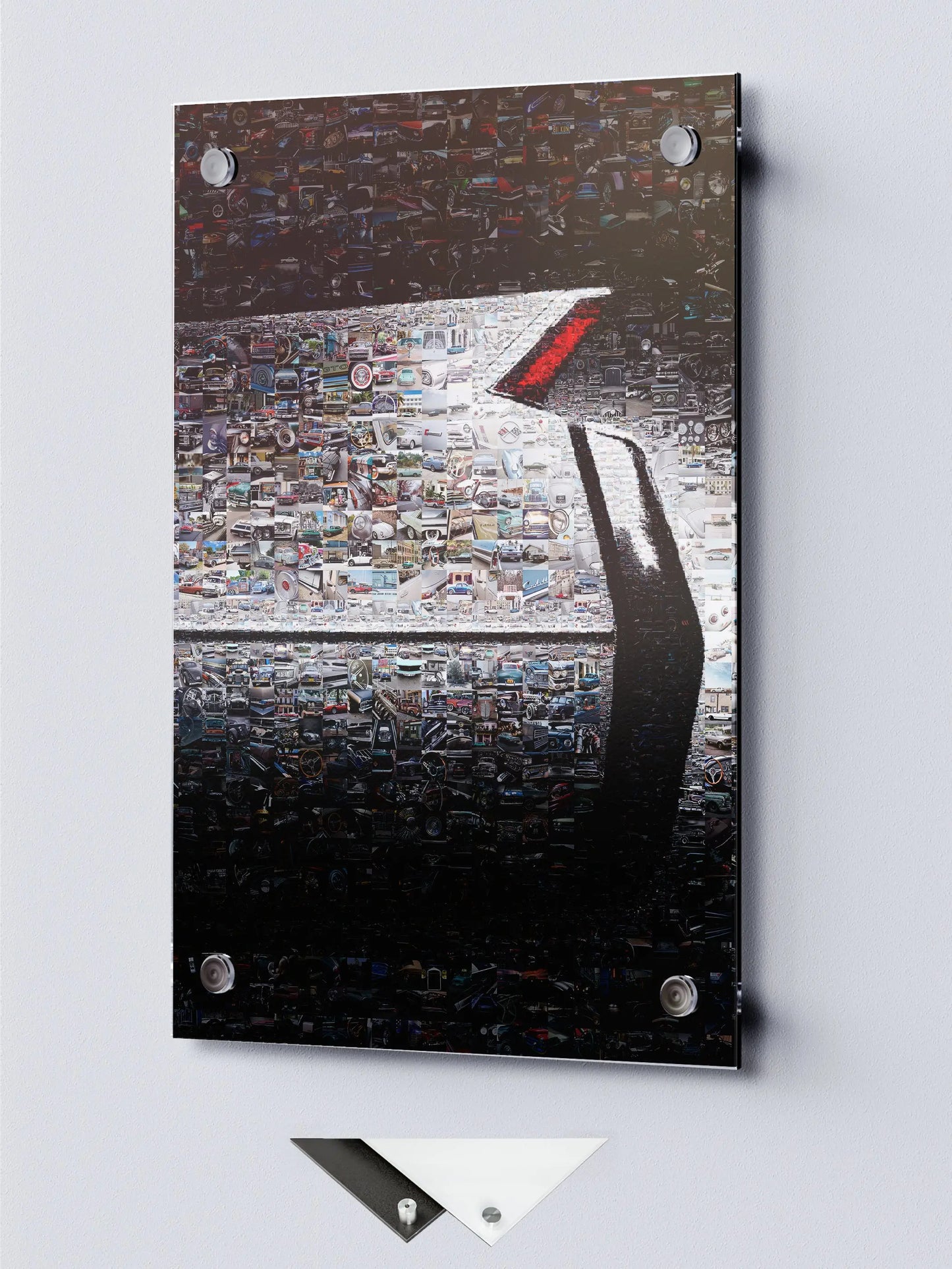 Stunning Automotive Mosaic Artwork: Classic Cars Collage for Car Enthusiasts and Decor Lovers AtelierMosaics