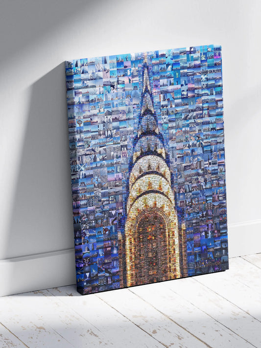 Stunning Chrysler Building Mosaic Art - A Unique Wall Décor for Modern Homes and Offices AtelierMosaics