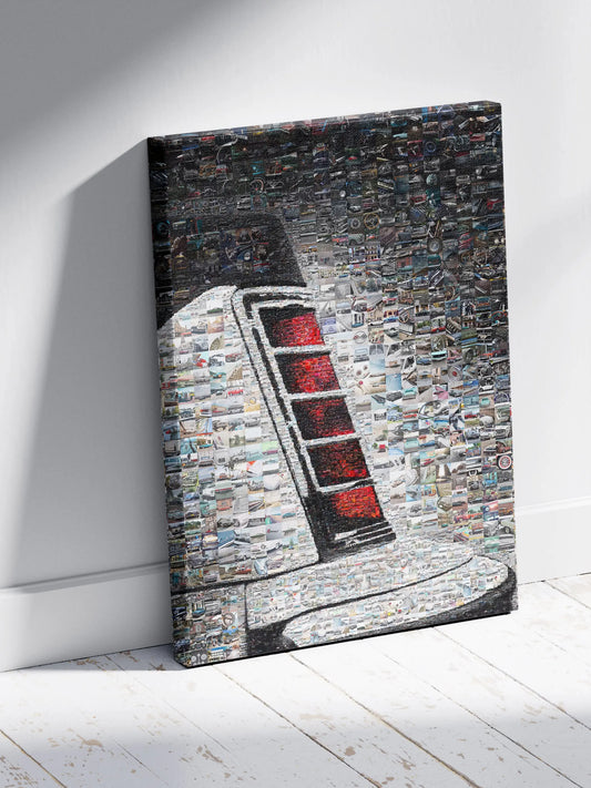 Stunning Automotive Mosaic Art - Unique Vintage Car Collage for Car Lovers and Art Enthusiasts AtelierMosaics