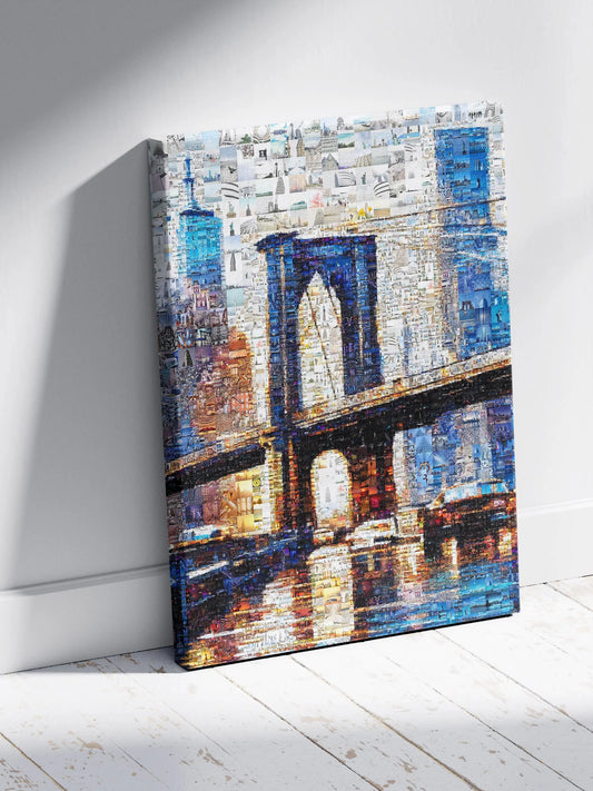 Stunning Brooklyn Bridge Mosaic Art - Unique Cityscape Décor for Home & Office AtelierMosaics