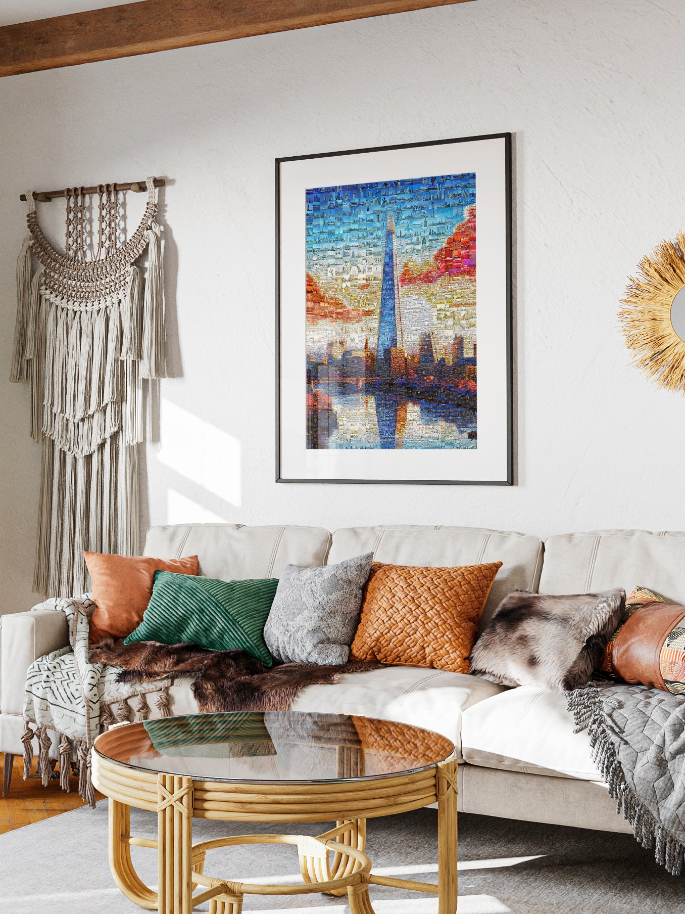 Stunning London Mosaic Artwork - Iconic Cityscapes in Vibrant Colors AtelierMosaics