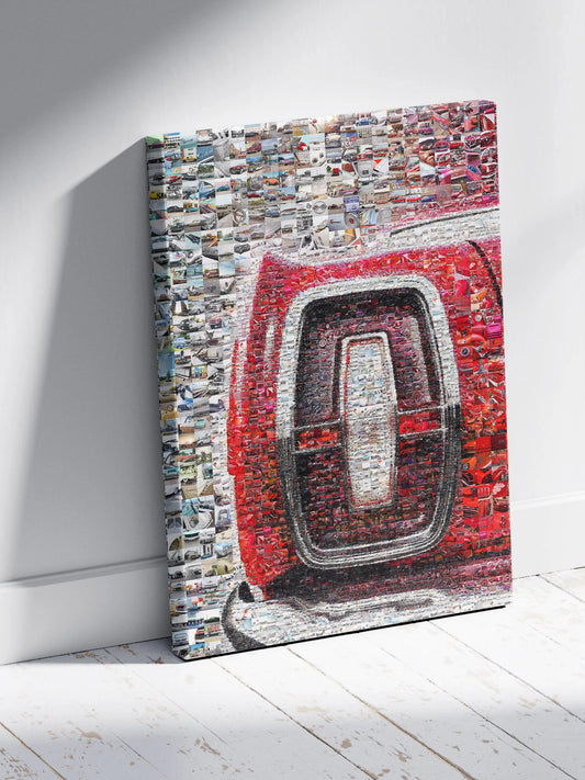 Stunning Car-Themed Mosaic Artwork - Perfect for Auto Enthusiasts and Modern Decor AtelierMosaics