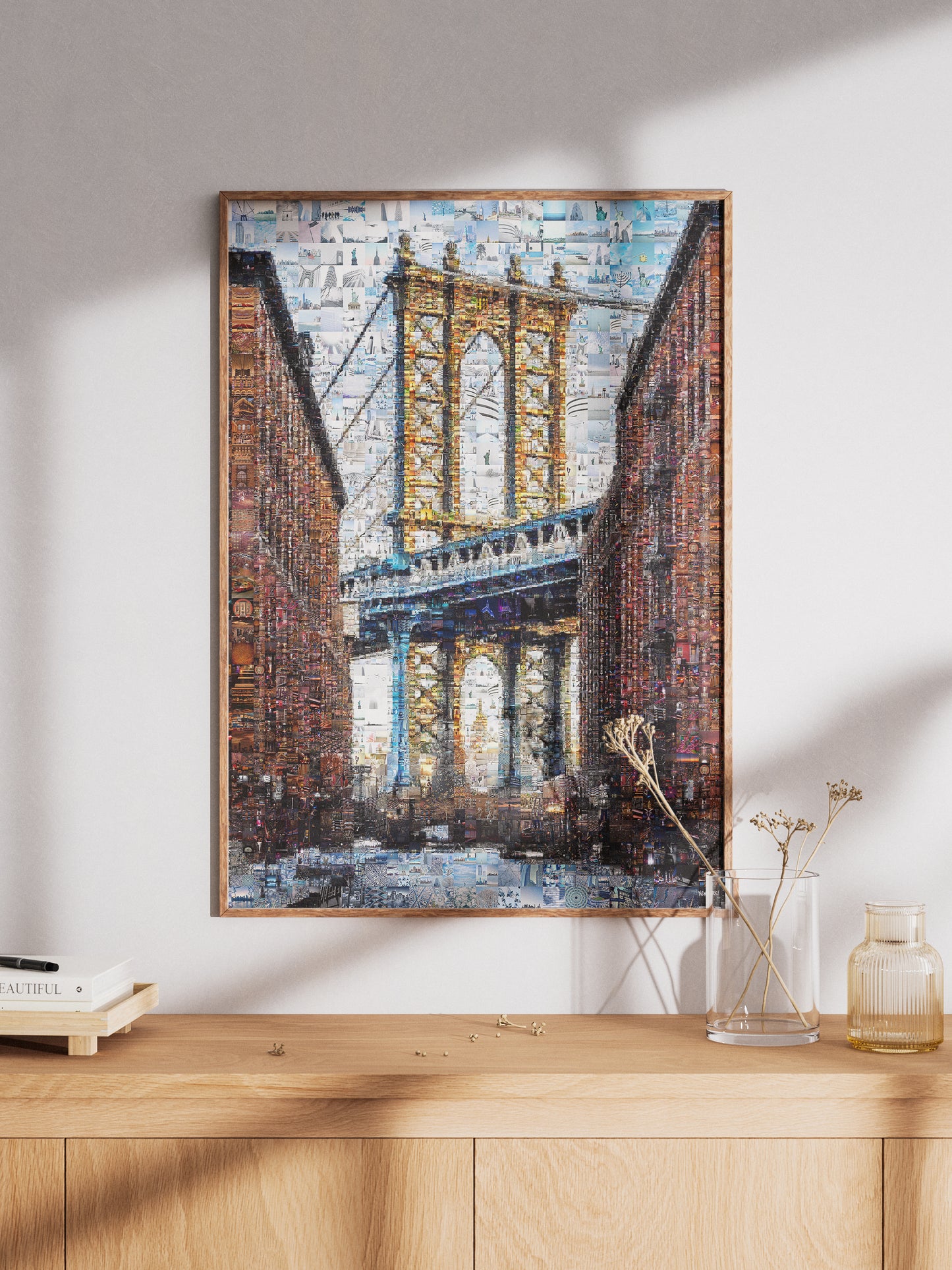 Stunning Brooklyn Bridge Mosaic Art - Unique Wall Decor for Home & Office AtelierMosaics