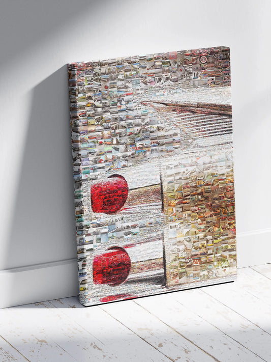 Stunning Mosaic Artwork Featuring Vintage Cars: Unique Wall Art for Car Enthusiasts AtelierMosaics