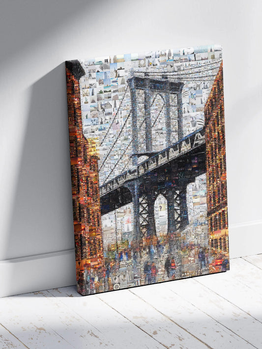 Stunning Brooklyn Bridge Mosaic Art - Unique Wall Décor for Home & Office | Perfect Gift Idea AtelierMosaics