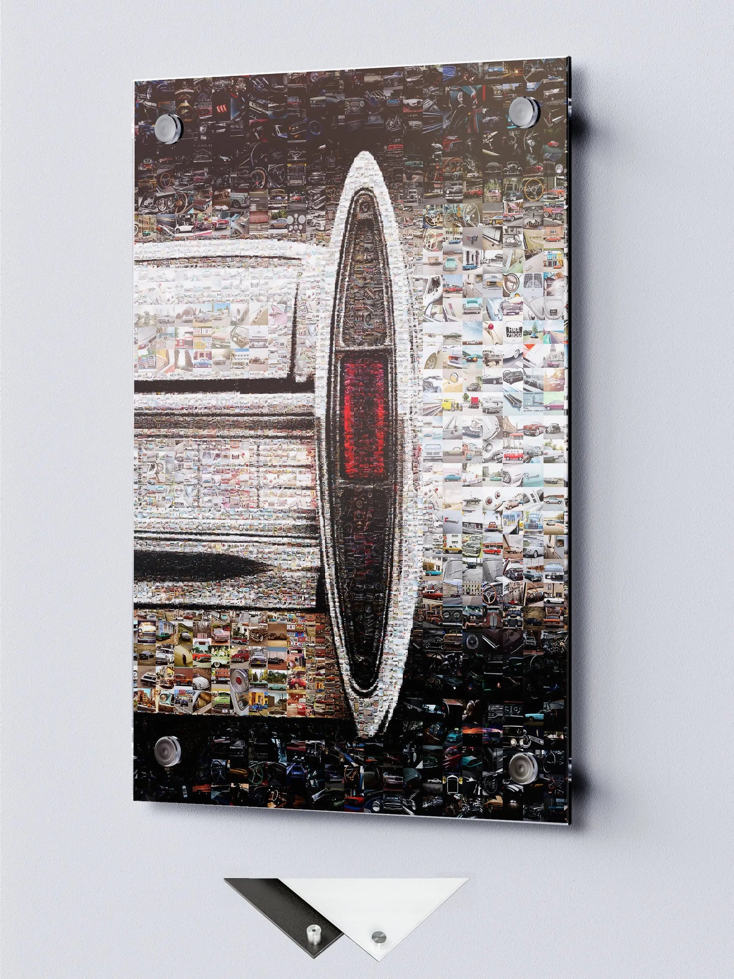 Stunning Automotive Mosaic Art - Unique Car-Themed Wall Decor for Car Lovers and Enthusiasts AtelierMosaics