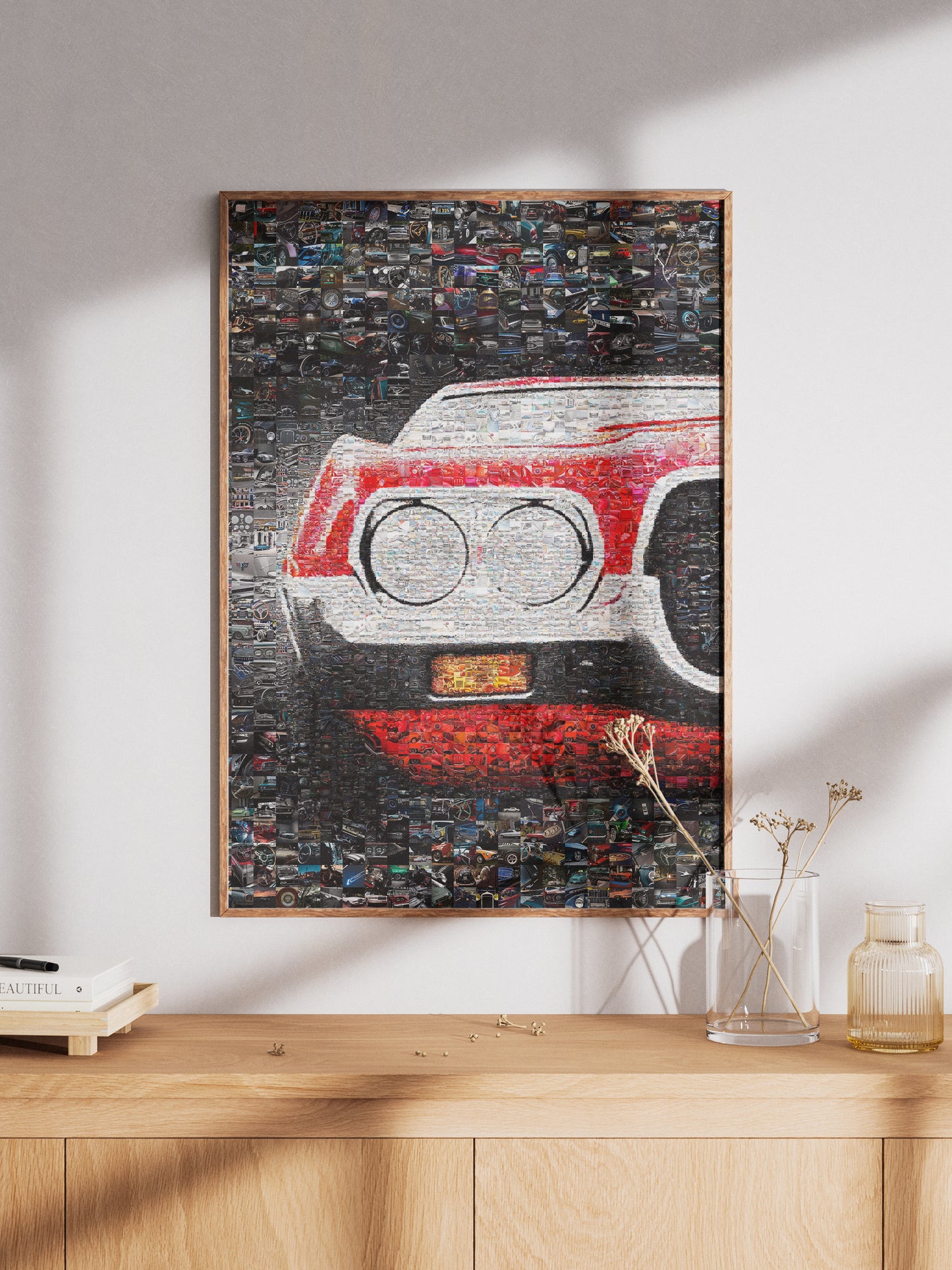 Stunning Mosaic Artwork of Classic Cars - Unique Automotive Wall Art for Car Lovers AtelierMosaics