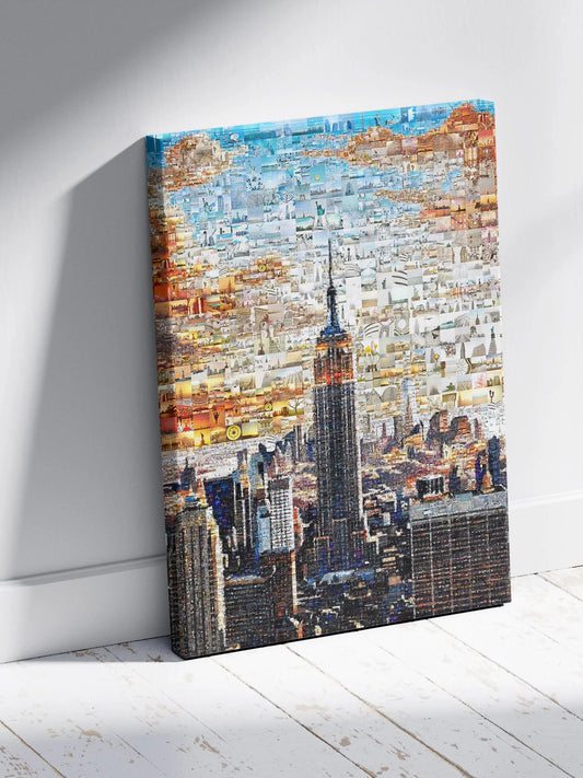 Stunning New York City Mosaic Art - Iconic Skyline & Cultural Collage for Home Decor AtelierMosaics