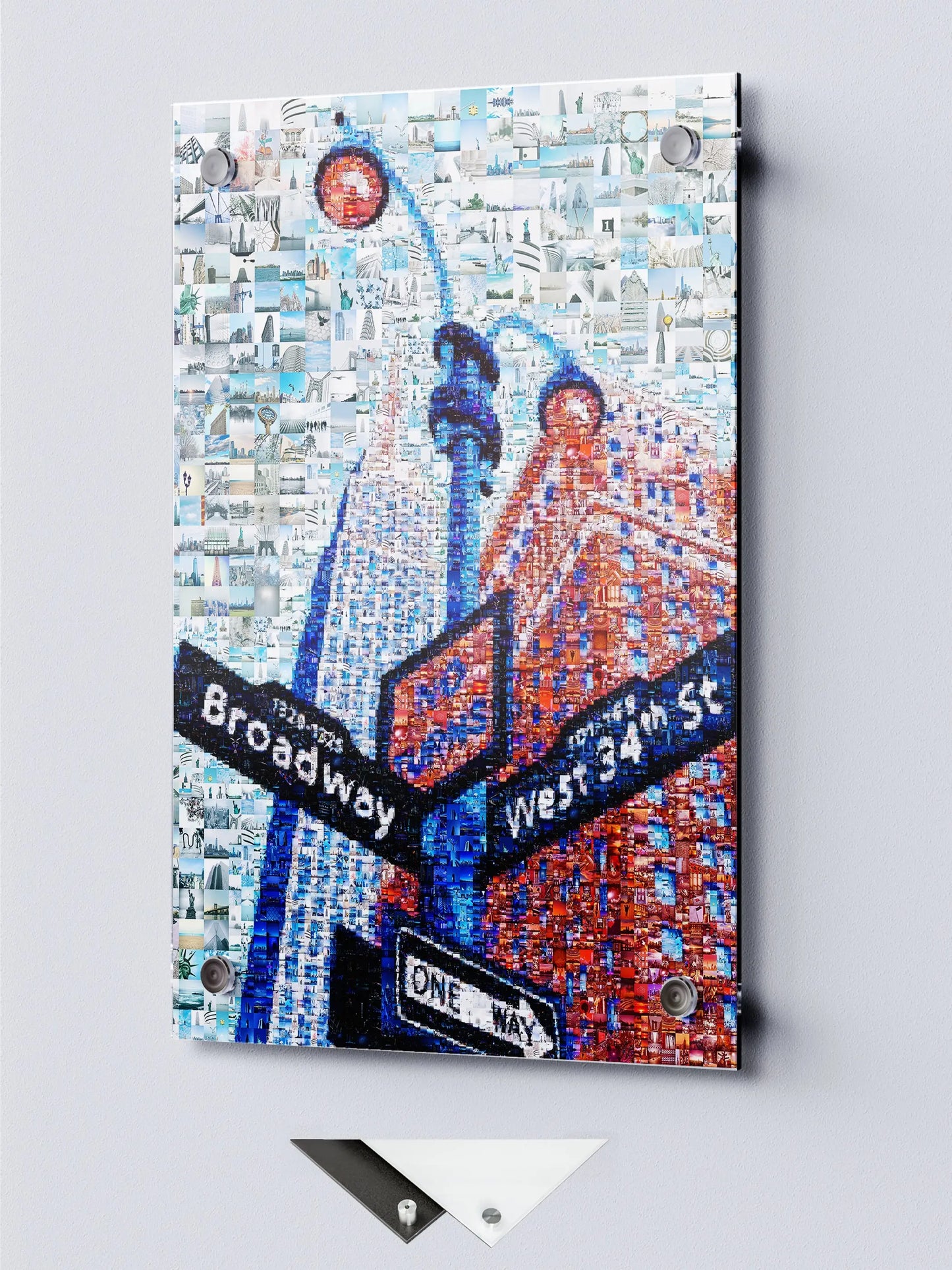 Stunning Mosaic Artwork of Broadway & West 34th St - Unique Urban Art for Home Decor AtelierMosaics