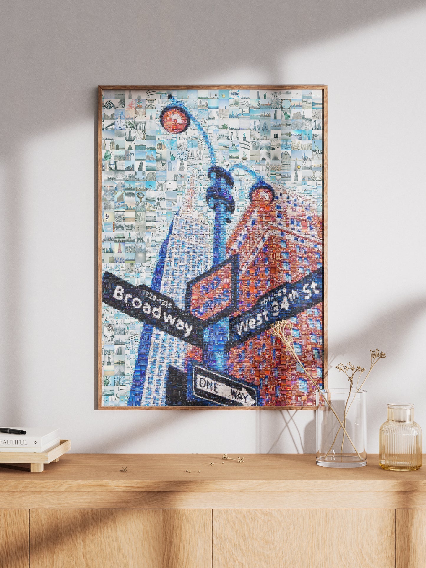 Stunning Mosaic Artwork of Broadway & West 34th St - Unique Urban Art for Home Decor AtelierMosaics