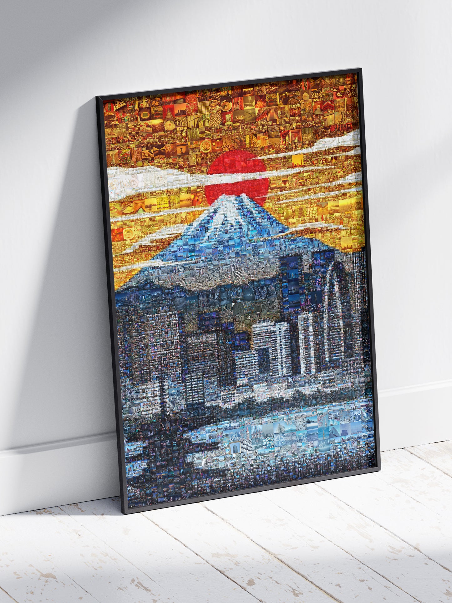 Tokyo Mosaic Art — Mount Fuji and City Skyline at Sunrise AtelierMosaics