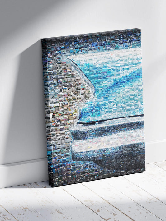 Stunning Mosaic Artwork of Vintage Cars and Audio Equipment - Perfect for Car Enthusiasts AtelierMosaics