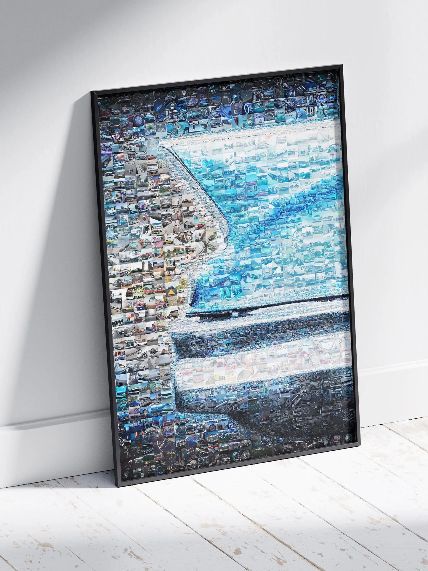 Stunning Mosaic Artwork of Vintage Cars and Audio Equipment - Perfect for Car Enthusiasts AtelierMosaics