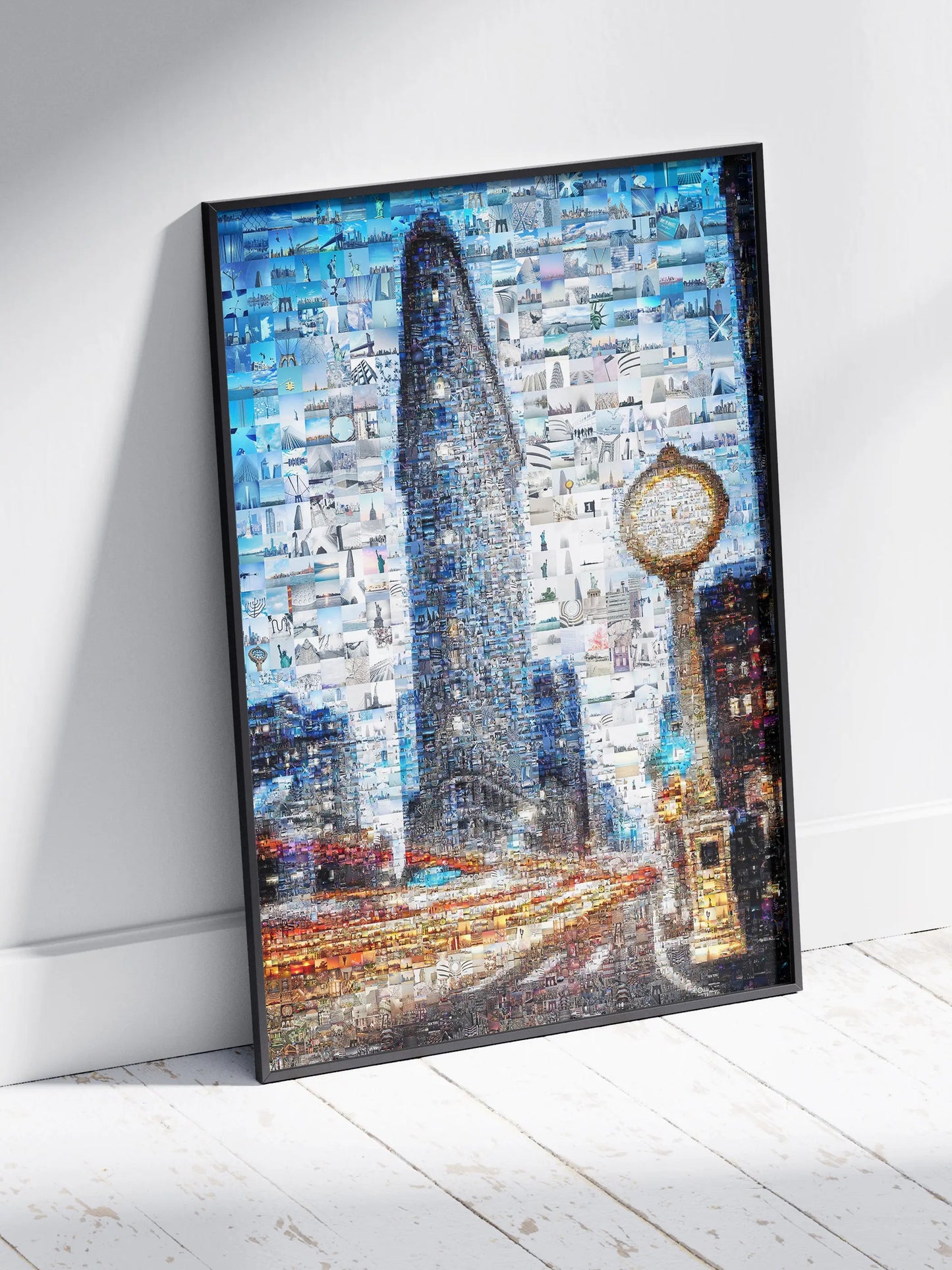 Stunning Mosaic Artwork of Iconic Cityscape - Unique Home Decor for Art Lovers AtelierMosaics