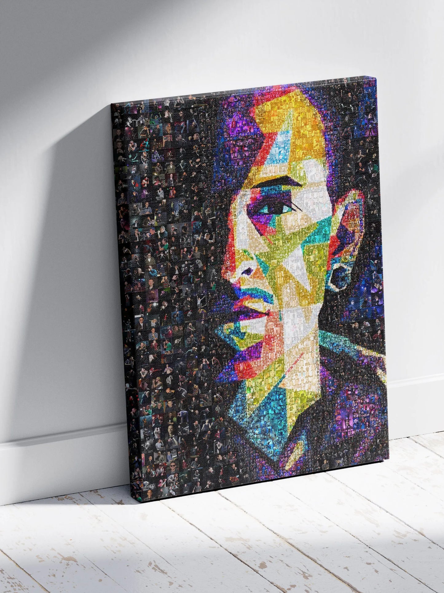 Vibrant Chester Bennington Mosaic Art - Linkin Park Tribute Wall Decor AtelierMosaics