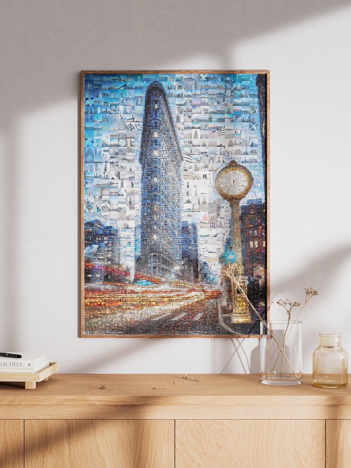 Stunning Mosaic Artwork of Iconic Cityscape - Unique Home Decor for Art Lovers AtelierMosaics