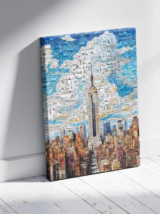 Stunning Mosaic Artwork of New York City Skyline - Unique Wall Art for Home Decor AtelierMosaics