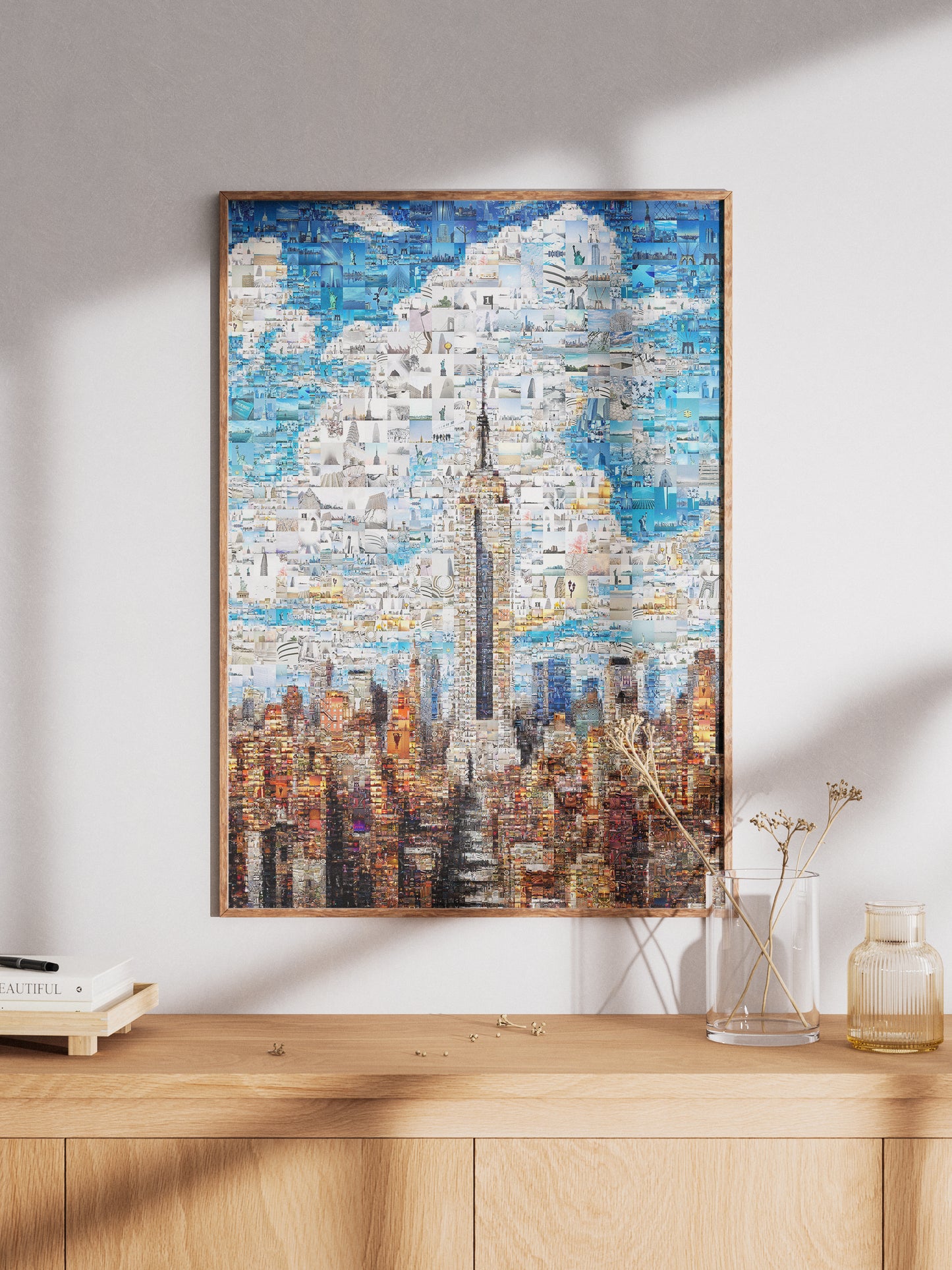 Stunning Mosaic Artwork of New York City Skyline - Unique Wall Art for Home Decor AtelierMosaics