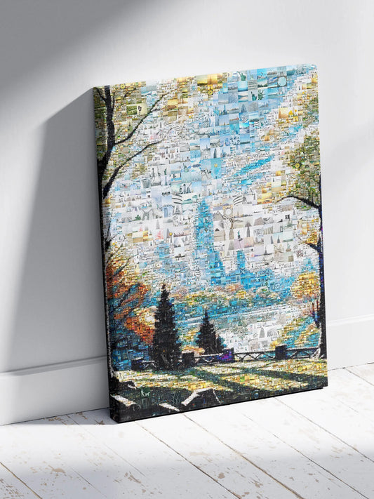 Stunning Mosaic Artwork: Captivating Landscape of Memories and Colors for Home Decor AtelierMosaics