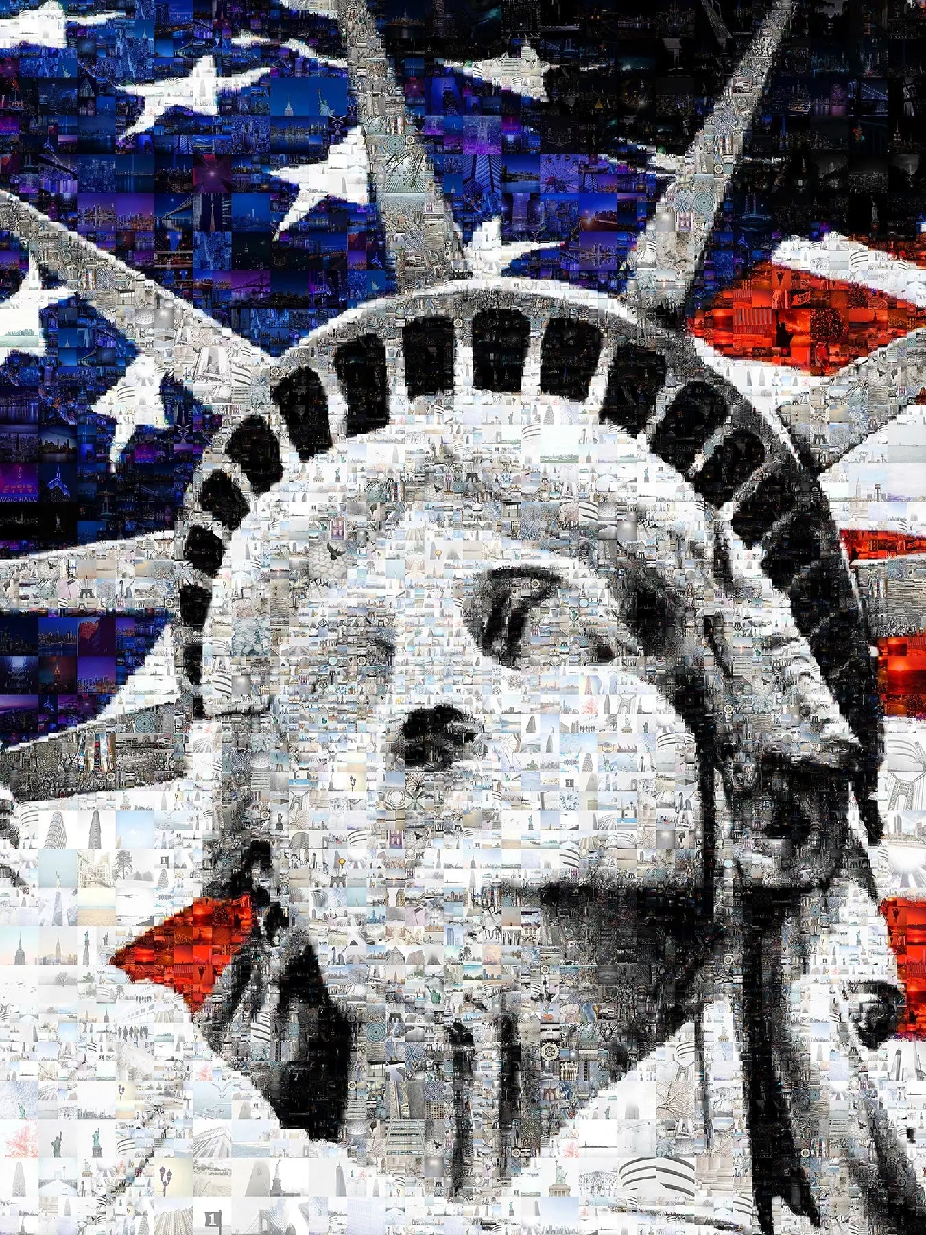 Stunning Mosaic Artwork of the Statue of Liberty - Iconic American Home Decor AtelierMosaics