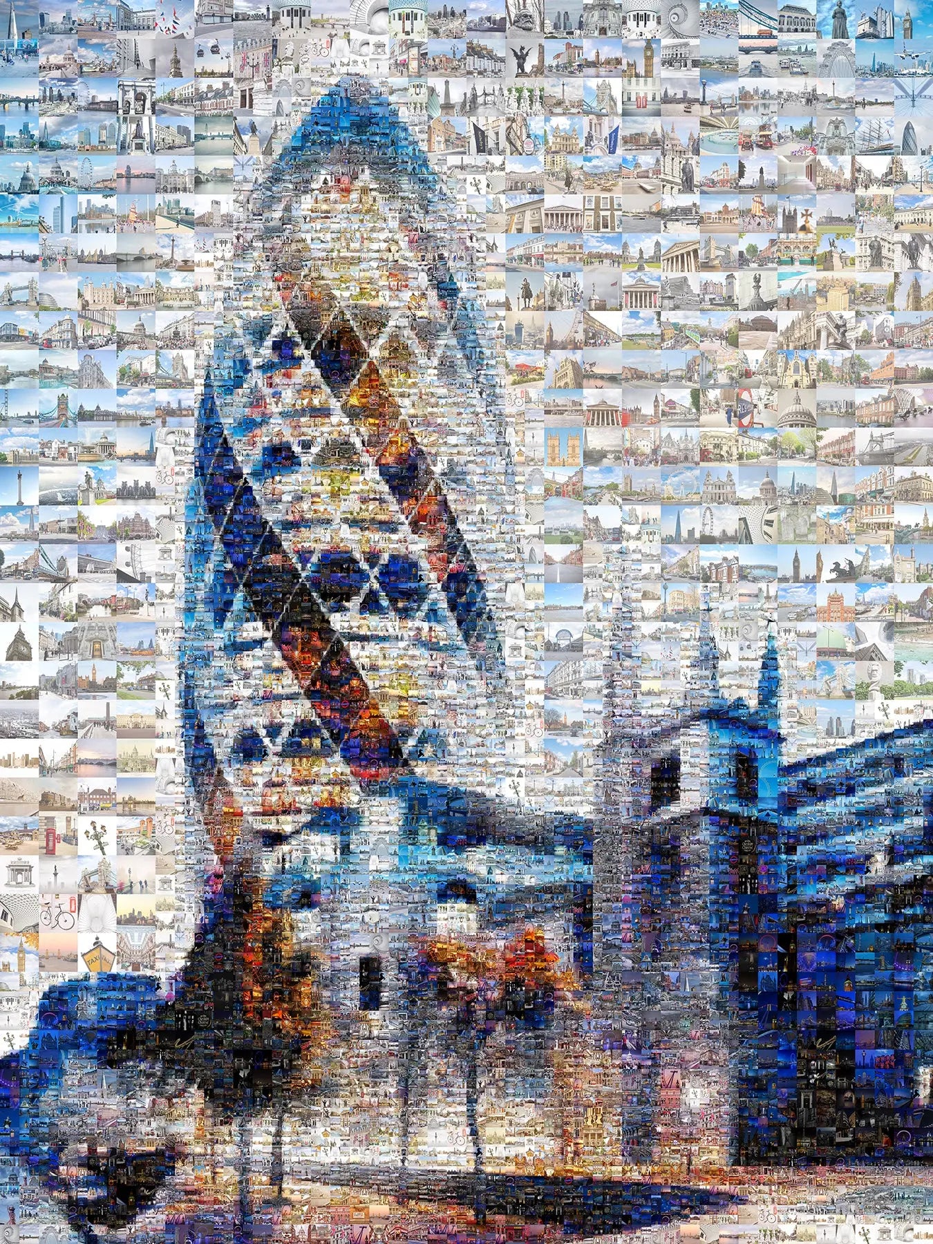 Stunning London Mosaic Artwork Featuring Iconic Landmarks – Perfect for Home or Office Decor AtelierMosaics