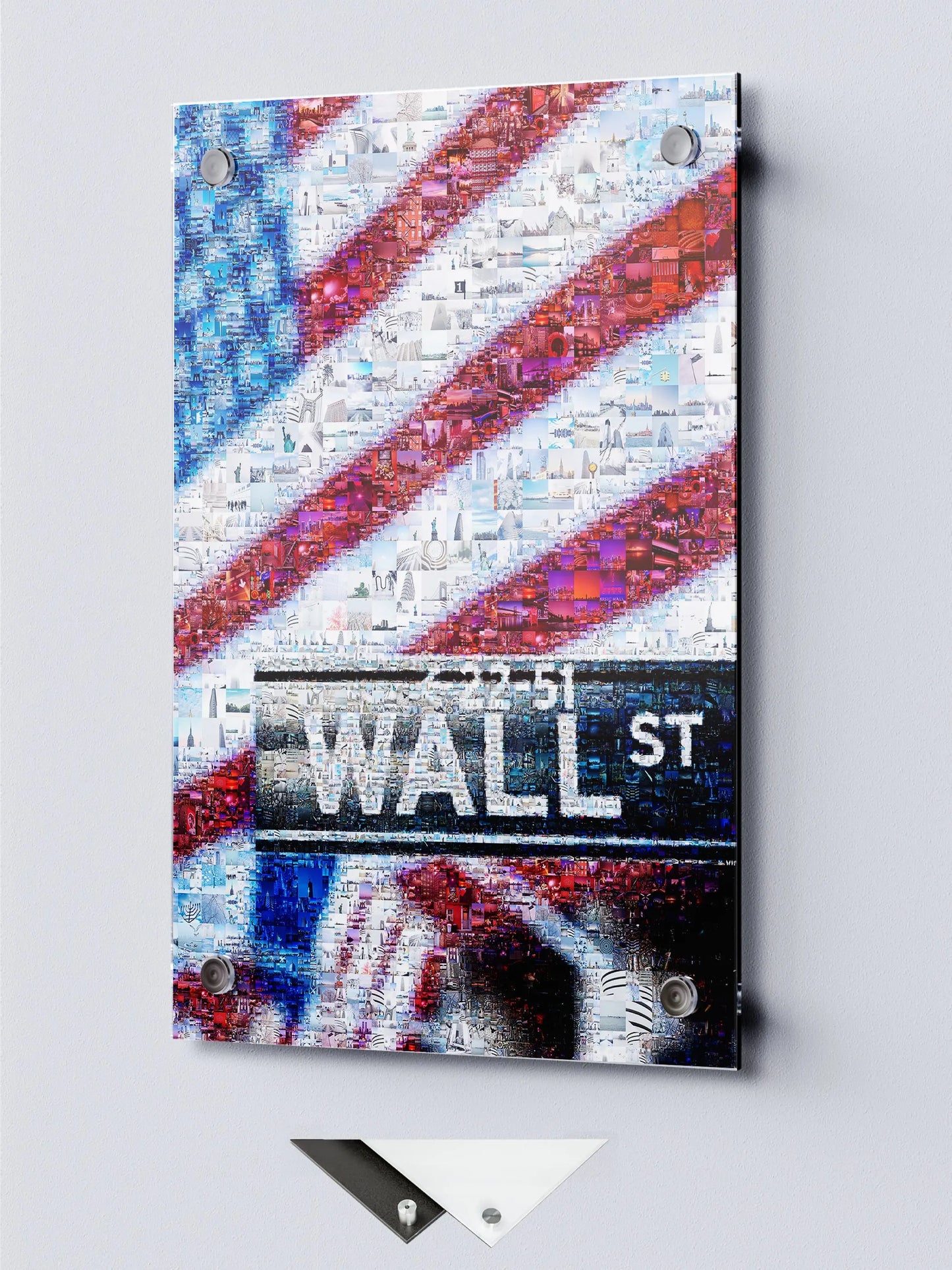 Vibrant American Flag Mosaic Art – Wall Street Inspired Home Decor for Modern Spaces AtelierMosaics